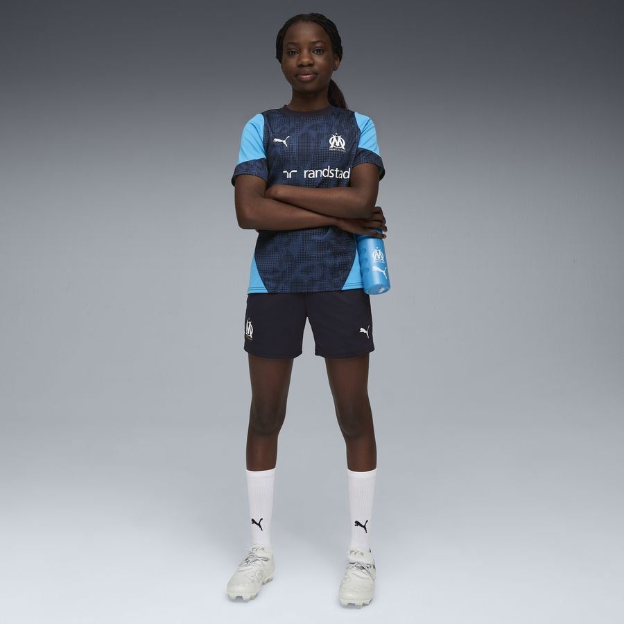 Marseille Training T-Shirt - New Navy/Bleu Azur Kids-SoccerKits Hub | Buy Soccer Jerseys Online